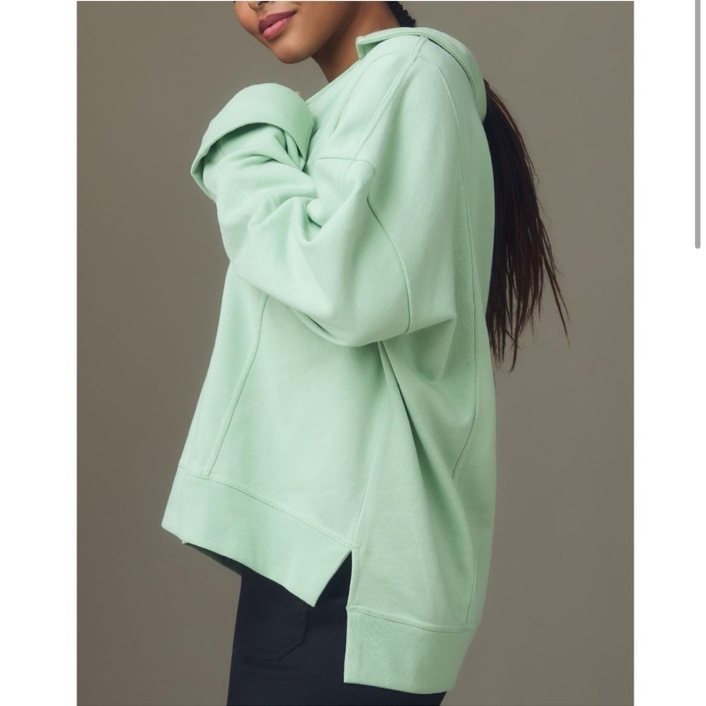 Anthropologie Pilcro Johnny Collar pullover sweatshirt XL - Picture 2 of 10